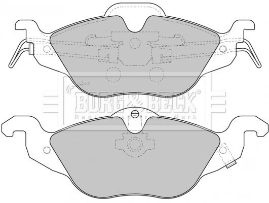 BORG & BECK Комплект тормозных колодок, дисковый тормоз BBP1563